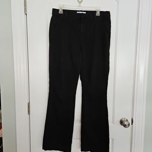 Lila Ryan Jenalyn Pants Women's 12 Black Mid Rise Straight Leg Stretch Preppy